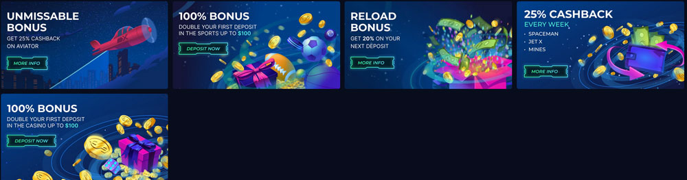 PlayPix Casino Welcome Bonuses